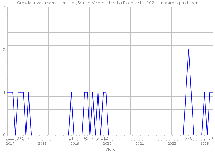Growie Investmenst Limited (British Virgin Islands) Page visits 2024 