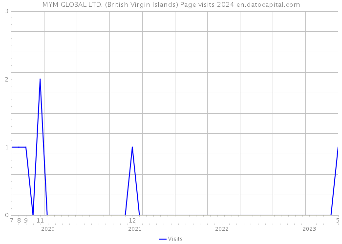MYM GLOBAL LTD. (British Virgin Islands) Page visits 2024 