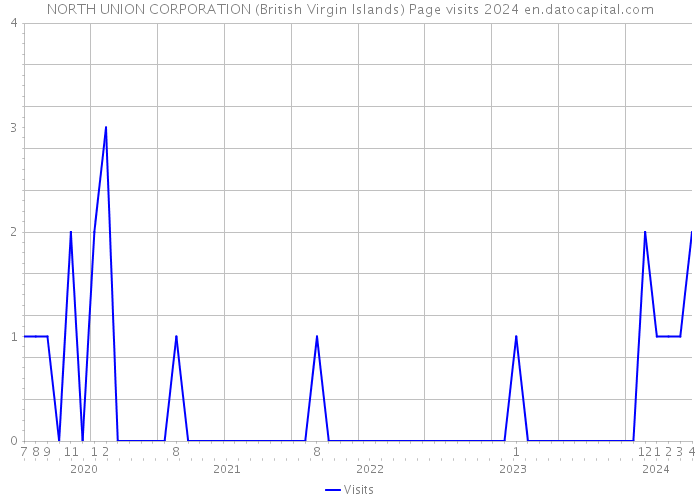 NORTH UNION CORPORATION (British Virgin Islands) Page visits 2024 