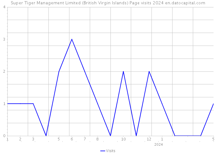 Super Tiger Management Limited (British Virgin Islands) Page visits 2024 