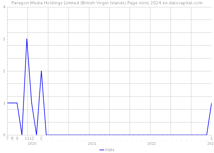 Paragon Media Holdings Limited (British Virgin Islands) Page visits 2024 