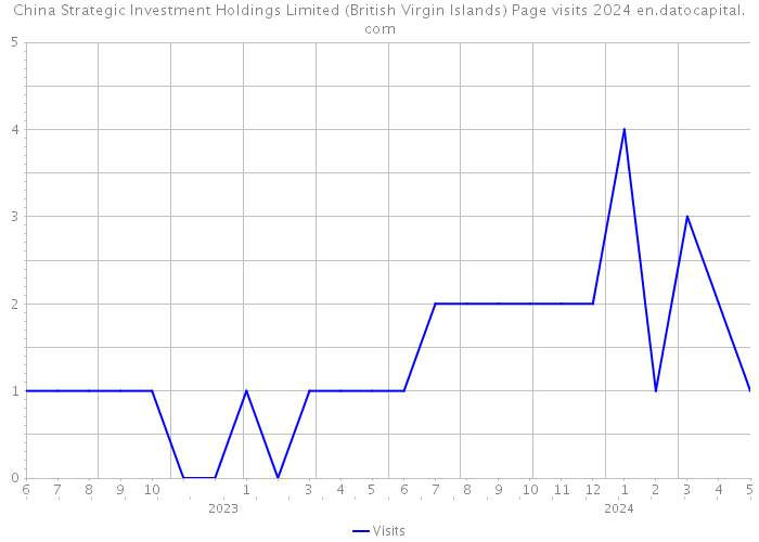 China Strategic Investment Holdings Limited (British Virgin Islands) Page visits 2024 