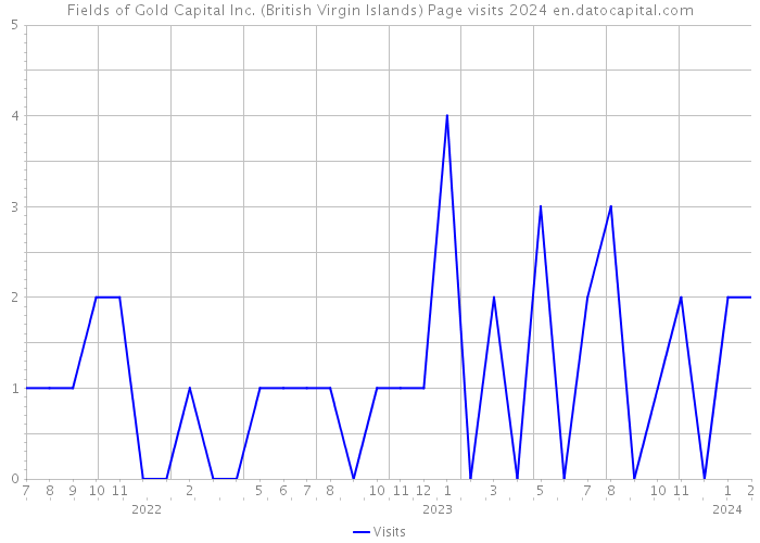 Fields of Gold Capital Inc. (British Virgin Islands) Page visits 2024 