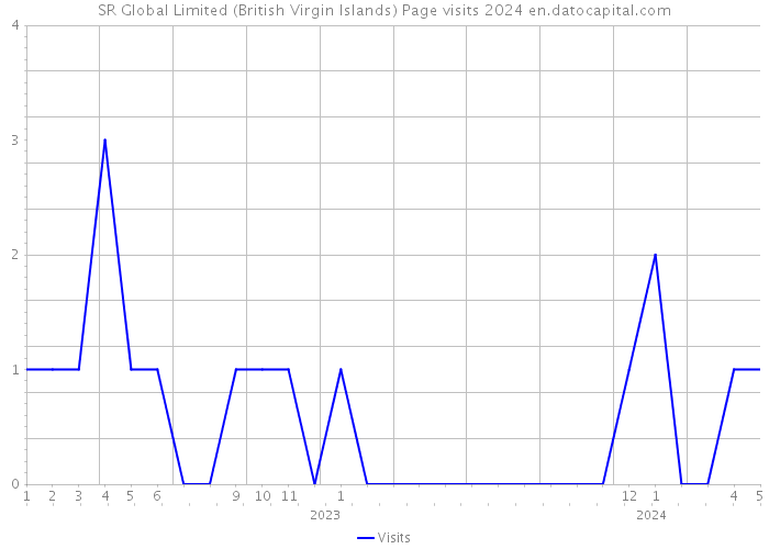 SR Global Limited (British Virgin Islands) Page visits 2024 