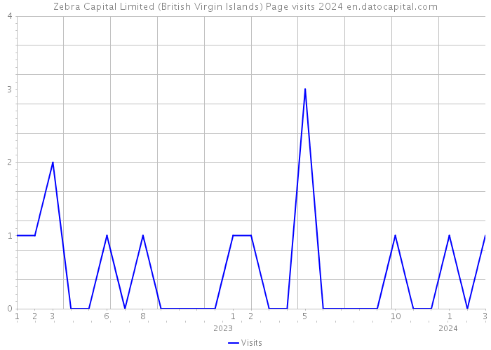 Zebra Capital Limited (British Virgin Islands) Page visits 2024 