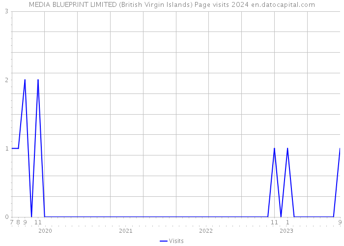 MEDIA BLUEPRINT LIMITED (British Virgin Islands) Page visits 2024 