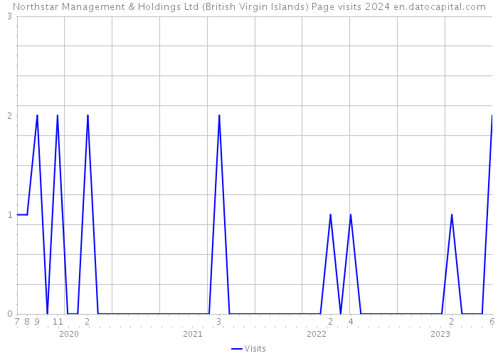 Northstar Management & Holdings Ltd (British Virgin Islands) Page visits 2024 