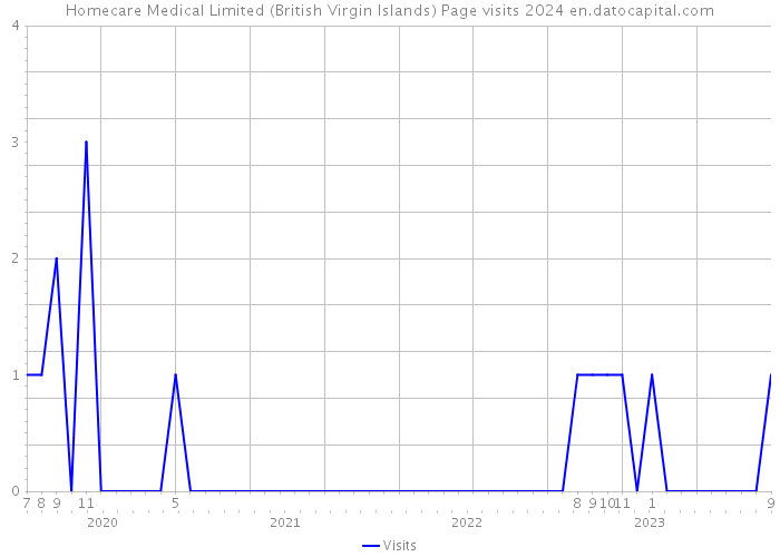 Homecare Medical Limited (British Virgin Islands) Page visits 2024 