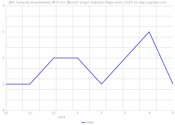 JMV General Investments (BVI) Inc (British Virgin Islands) Page visits 2024 