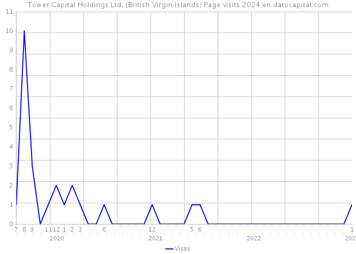 Tower Capital Holdings Ltd. (British Virgin Islands) Page visits 2024 