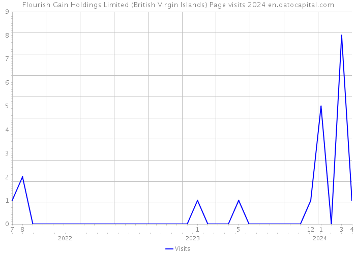 Flourish Gain Holdings Limited (British Virgin Islands) Page visits 2024 