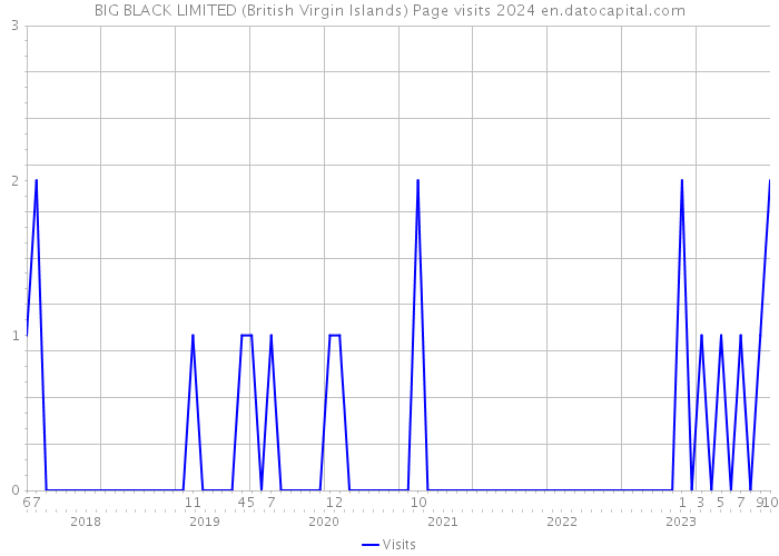 BIG BLACK LIMITED (British Virgin Islands) Page visits 2024 