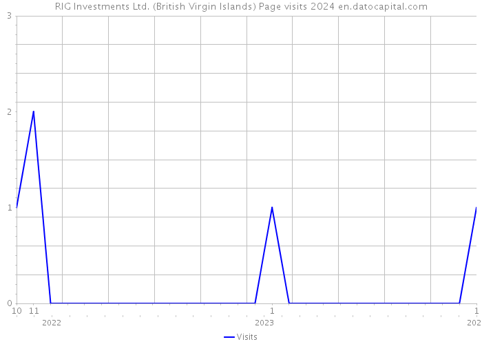 RIG Investments Ltd. (British Virgin Islands) Page visits 2024 