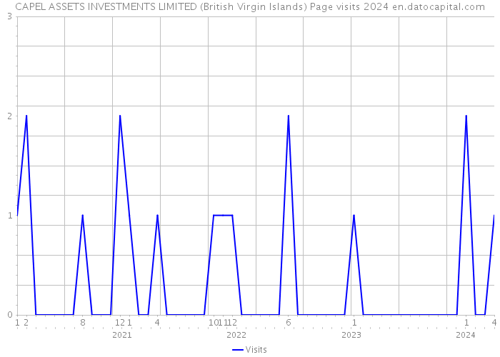 CAPEL ASSETS INVESTMENTS LIMITED (British Virgin Islands) Page visits 2024 