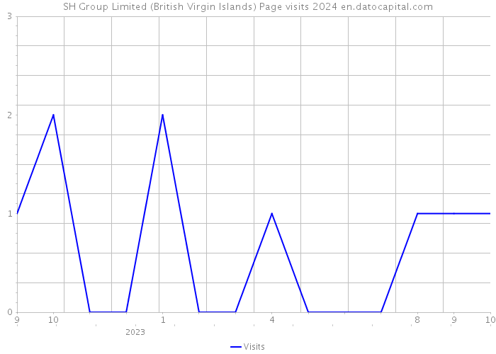 SH Group Limited (British Virgin Islands) Page visits 2024 