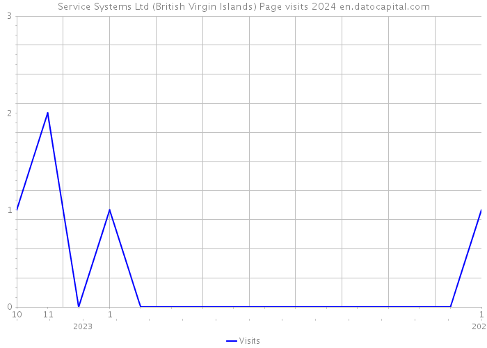 Service Systems Ltd (British Virgin Islands) Page visits 2024 