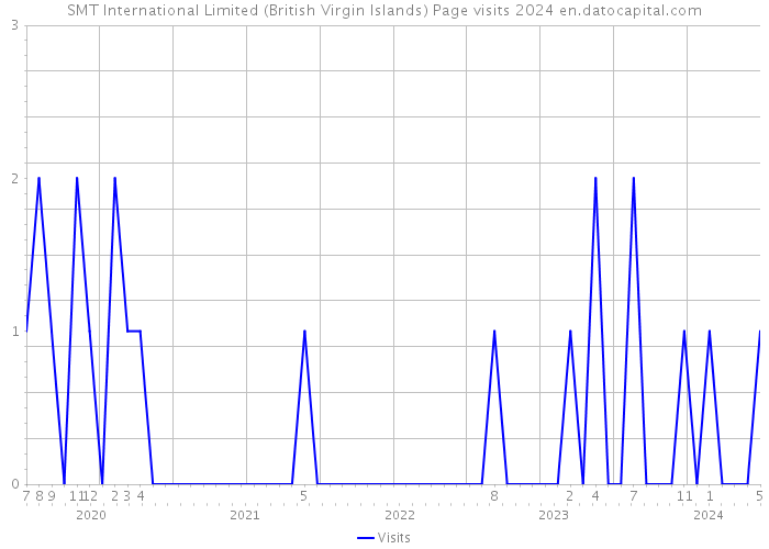 SMT International Limited (British Virgin Islands) Page visits 2024 