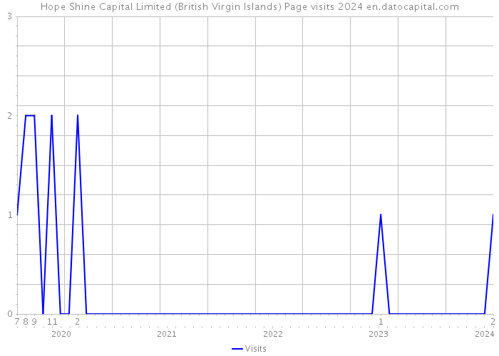 Hope Shine Capital Limited (British Virgin Islands) Page visits 2024 