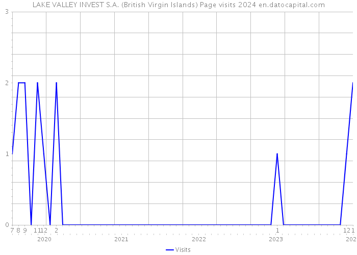 LAKE VALLEY INVEST S.A. (British Virgin Islands) Page visits 2024 