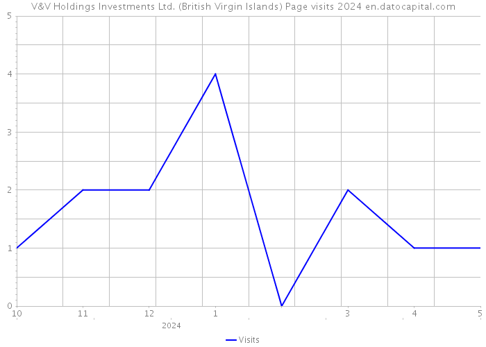 V&V Holdings Investments Ltd. (British Virgin Islands) Page visits 2024 
