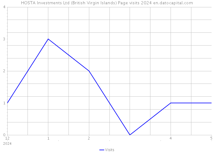 HOSTA Investments Ltd (British Virgin Islands) Page visits 2024 