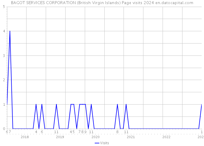 BAGOT SERVICES CORPORATION (British Virgin Islands) Page visits 2024 