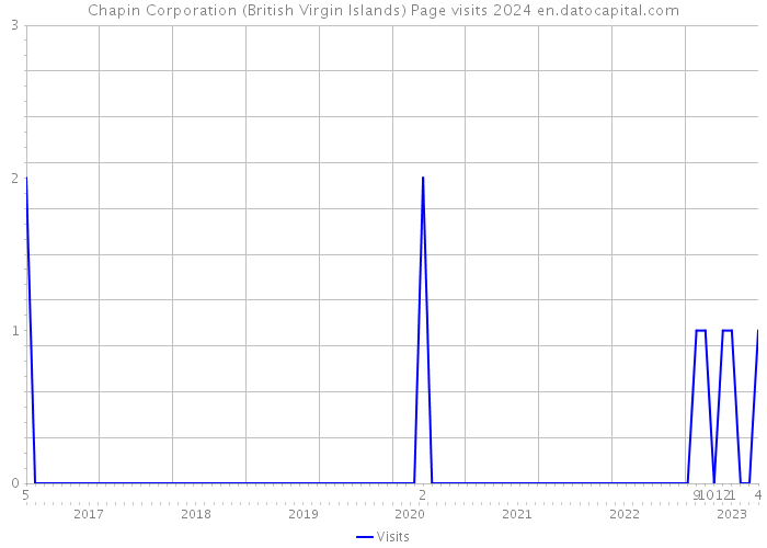 Chapin Corporation (British Virgin Islands) Page visits 2024 