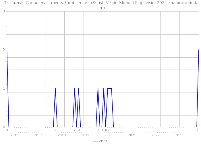 Tricounsel Global Investments Fund Limited (British Virgin Islands) Page visits 2024 