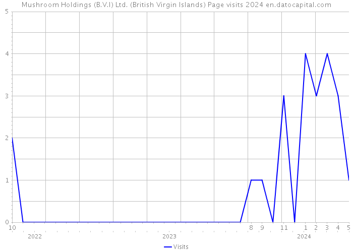 Mushroom Holdings (B.V.I) Ltd. (British Virgin Islands) Page visits 2024 