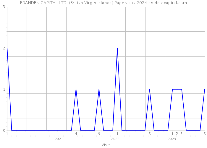 BRANDEN CAPITAL LTD. (British Virgin Islands) Page visits 2024 