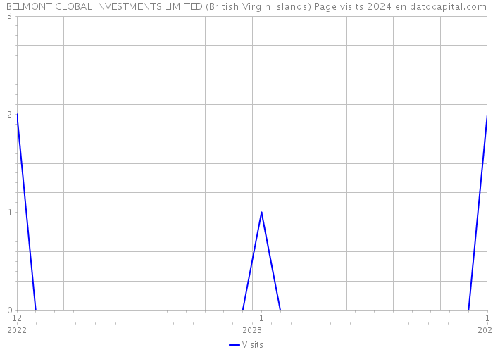 BELMONT GLOBAL INVESTMENTS LIMITED (British Virgin Islands) Page visits 2024 