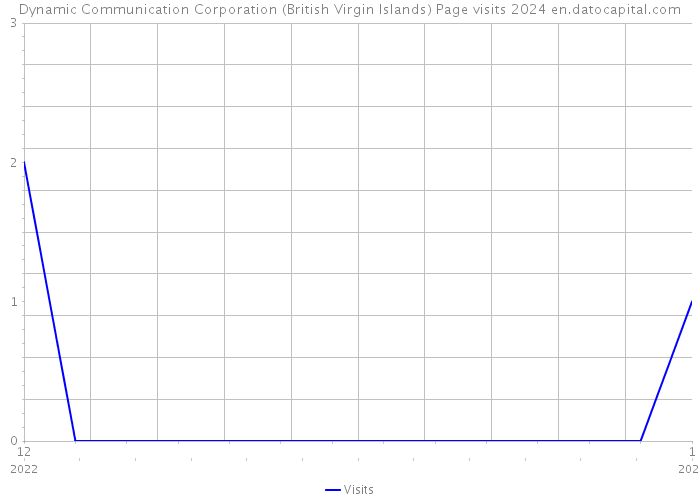 Dynamic Communication Corporation (British Virgin Islands) Page visits 2024 