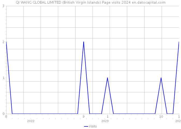 QI WANG GLOBAL LIMITED (British Virgin Islands) Page visits 2024 