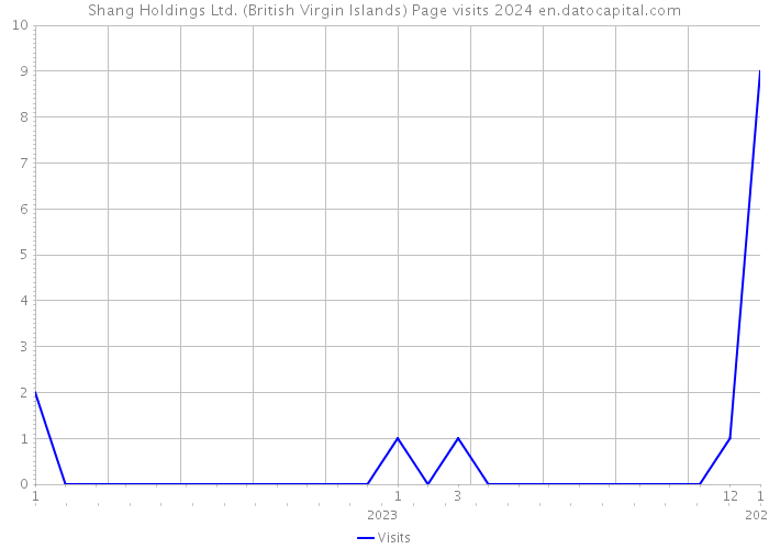 Shang Holdings Ltd. (British Virgin Islands) Page visits 2024 