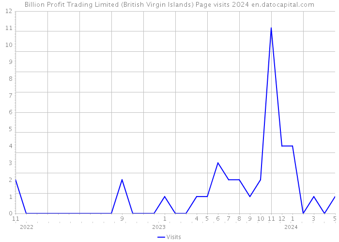 Billion Profit Trading Limited (British Virgin Islands) Page visits 2024 