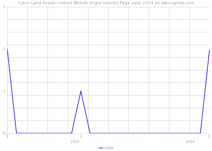Cyber Land Assets Limited (British Virgin Islands) Page visits 2024 