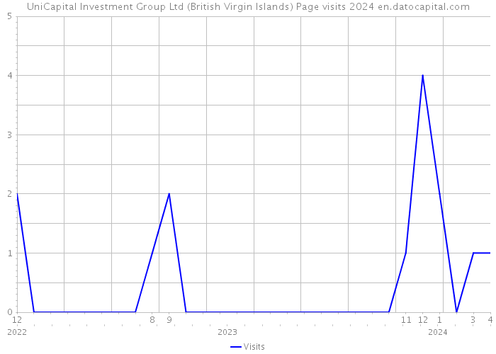 UniCapital Investment Group Ltd (British Virgin Islands) Page visits 2024 