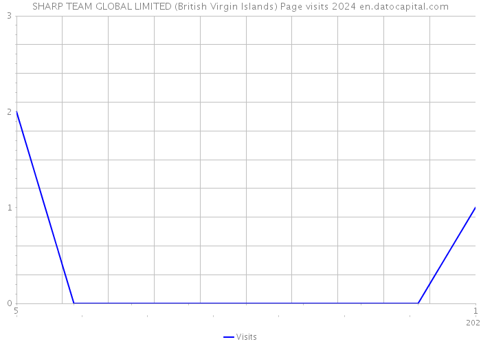 SHARP TEAM GLOBAL LIMITED (British Virgin Islands) Page visits 2024 