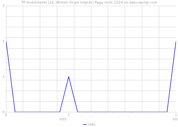 TP Investments Ltd. (British Virgin Islands) Page visits 2024 