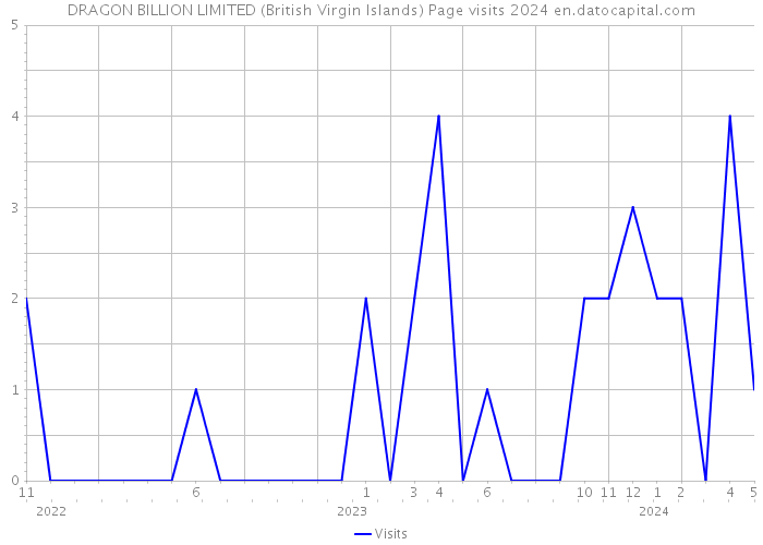 DRAGON BILLION LIMITED (British Virgin Islands) Page visits 2024 