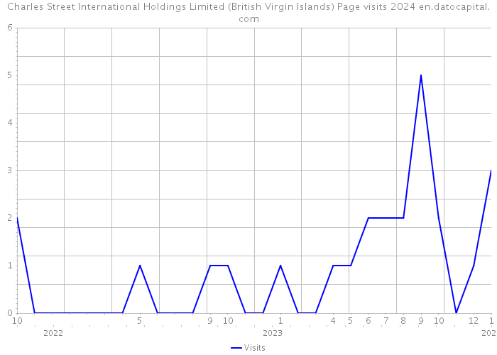 Charles Street International Holdings Limited (British Virgin Islands) Page visits 2024 