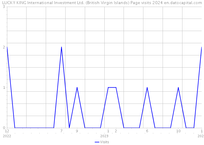 LUCKY KING International Investment Ltd. (British Virgin Islands) Page visits 2024 