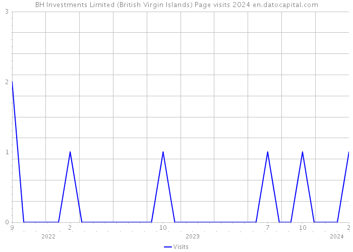 BH Investments Limited (British Virgin Islands) Page visits 2024 