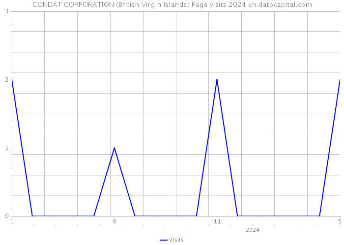CONDAT CORPORATION (British Virgin Islands) Page visits 2024 
