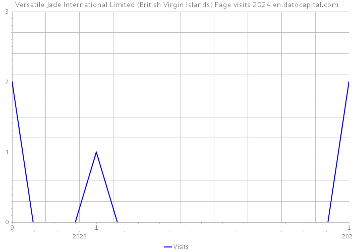 Versatile Jade International Limited (British Virgin Islands) Page visits 2024 