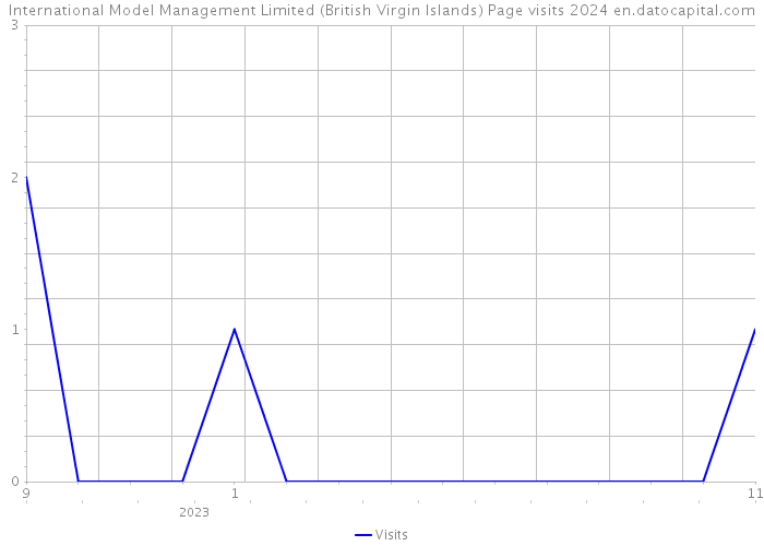 International Model Management Limited (British Virgin Islands) Page visits 2024 