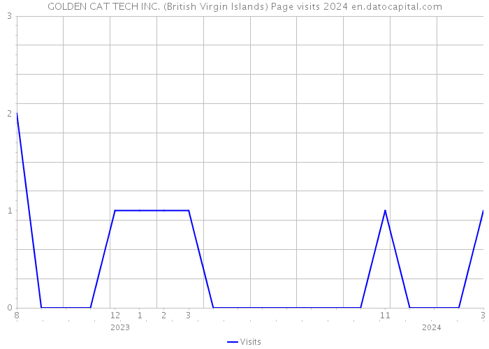 GOLDEN CAT TECH INC. (British Virgin Islands) Page visits 2024 