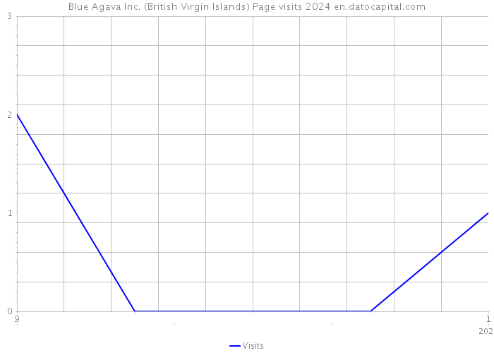 Blue Agava Inc. (British Virgin Islands) Page visits 2024 