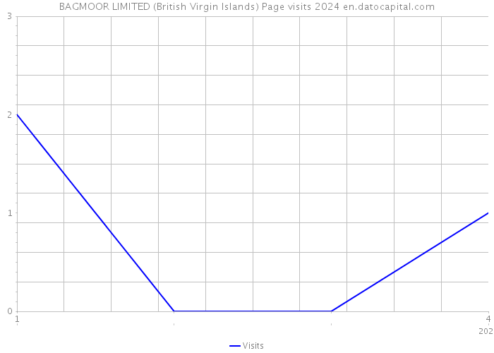 BAGMOOR LIMITED (British Virgin Islands) Page visits 2024 