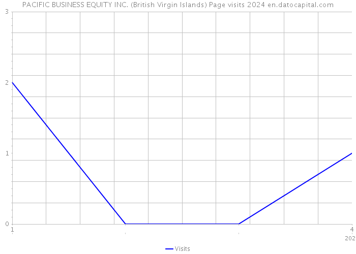 PACIFIC BUSINESS EQUITY INC. (British Virgin Islands) Page visits 2024 